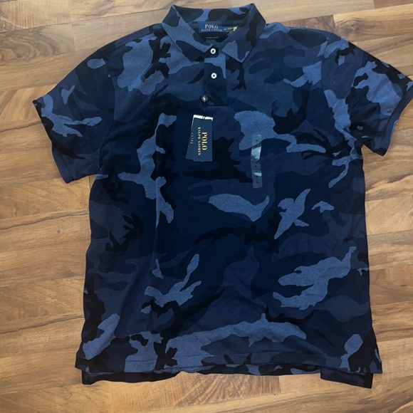 New Polo Ralph Lauren Camo Polo Shirt SEND OFFERS - Picture 1 of 5